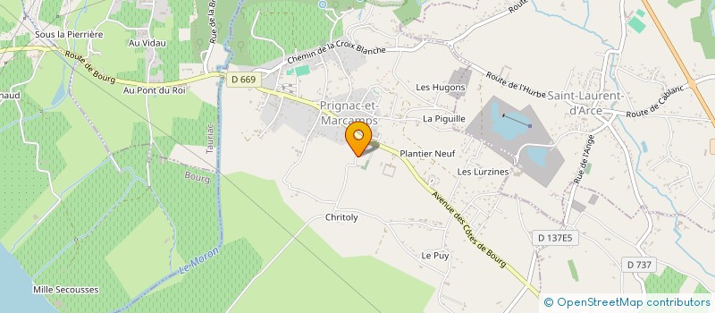 localisation de l'entreprise KLM  PRIGNAC-ET-MARCAMPS