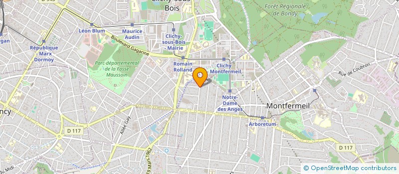 localisation de l'entreprise KLM BAT à MONTFERMEIL