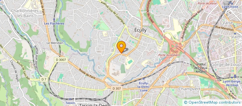 localisation de l'entreprise KLM CORPORATION  ECULLY