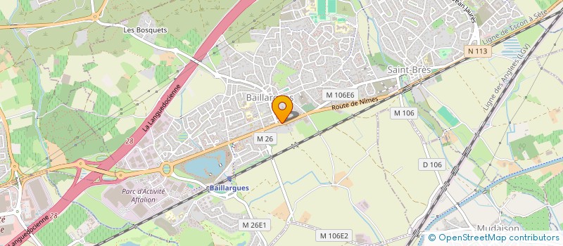 localisation de l'entreprise KLM EXPRESS à BAILLARGUES