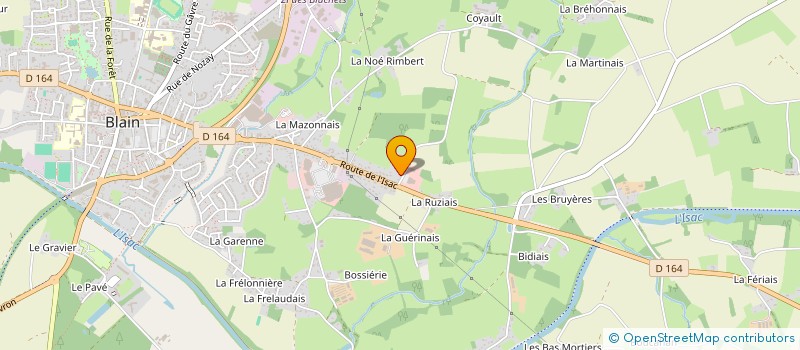 localisation de l'entreprise KLM MENUISERIES  BLAIN