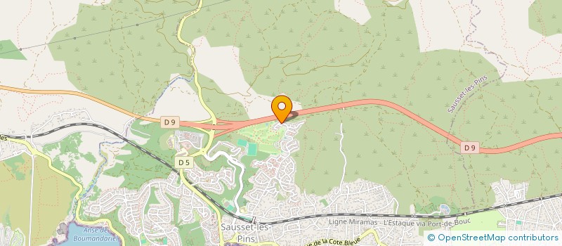 localisation de l'entreprise KLM TAXI  SAUSSET-LES-PINS