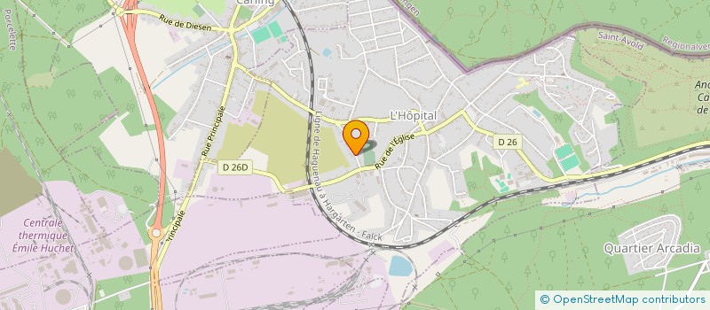 localisation de l'entreprise KLM TUYAUTERIE  L'HOPITAL