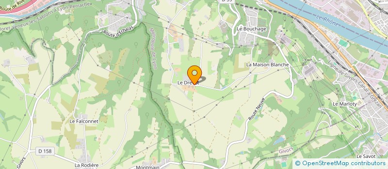 localisation de l'entreprise KLN HOLDING  GIVORS