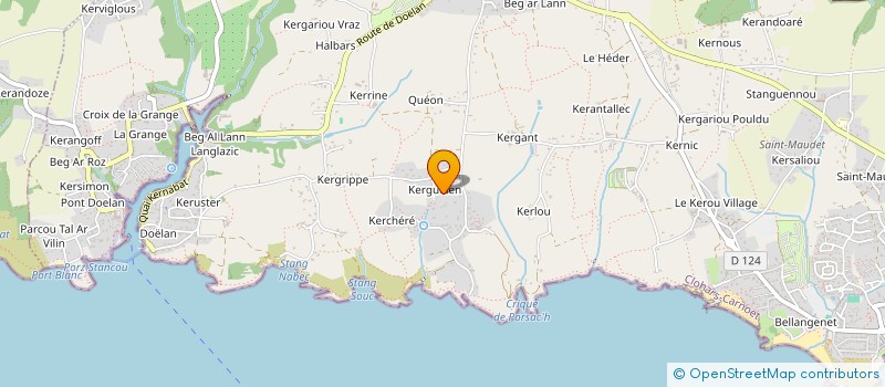 localisation de l'entreprise KLO'ARTS PLASTIQUES (L'A3C)  CLOHARS-CARNOET