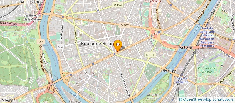 localisation de l'entreprise KLO EVENEMENTS à BOULOGNE-BILLANCOURT