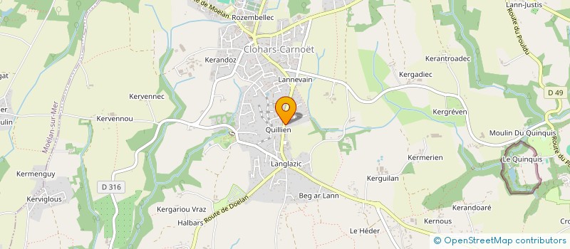 localisation de l'entreprise KLOARREEDUCATION  CLOHARS-CARNOET