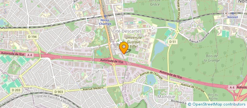 localisation de l'entreprise KLOG à CHAMPS-SUR-MARNE