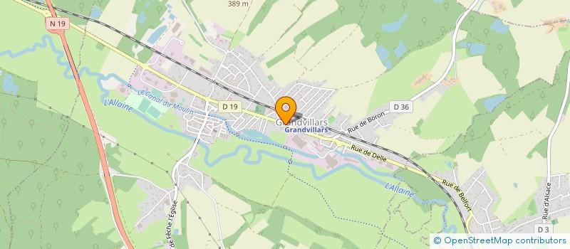 localisation de l'entreprise KLOPFENSTEIN SARL à GRANDVILLARS