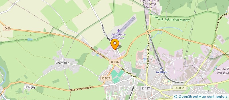 localisation de l'entreprise KLOROS BOIS à AVALLON