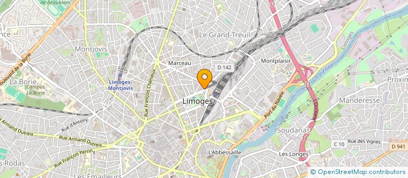 localisation de l'entreprise KLOUNK à LIMOGES