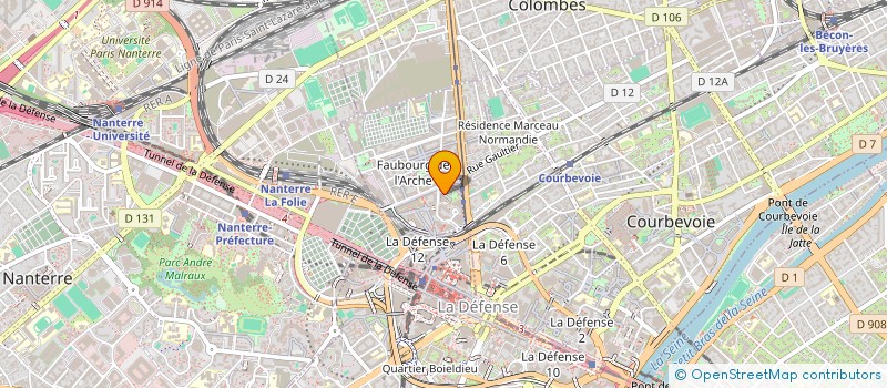 localisation de l'entreprise KLP 88 à COURBEVOIE