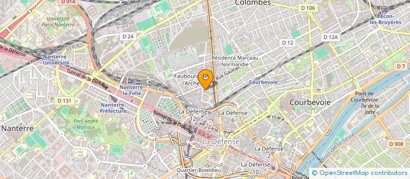 localisation de l'entreprise KLP 91 à COURBEVOIE