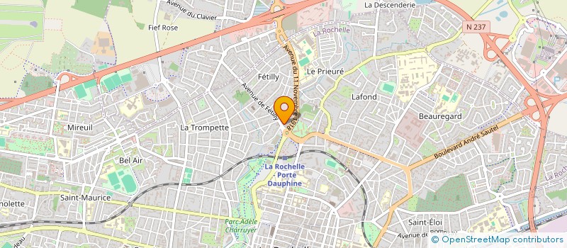 localisation de l'entreprise KLR-IMMO  LA ROCHELLE