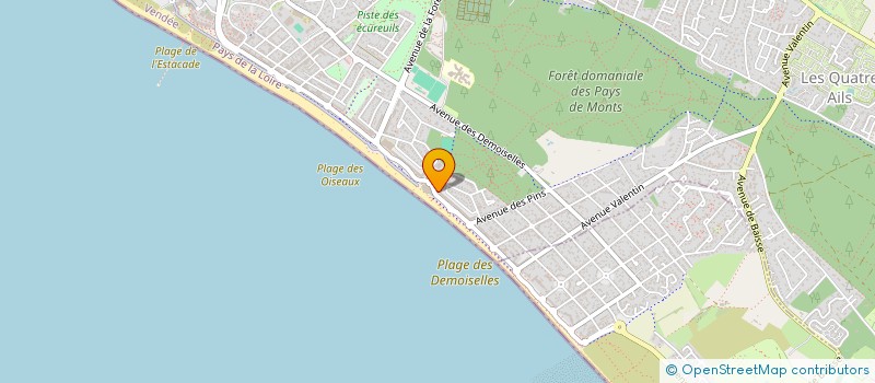 localisation de l'entreprise KLRS AUTOMOBILES  SAINT-JEAN-DE-MONTS