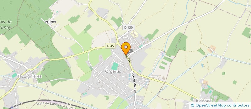 localisation de l'entreprise KLS  ORGERUS