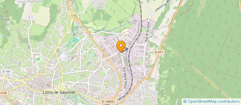 localisation de l'entreprise KLS RE  LONS-LE-SAUNIER