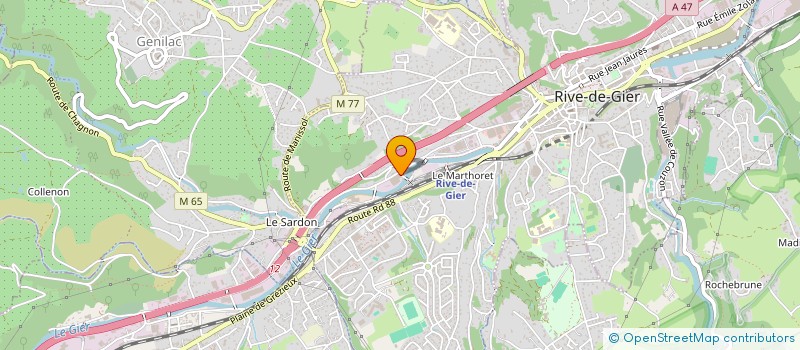 localisation de l'entreprise KLS TRANSPORT à RIVE-DE-GIER