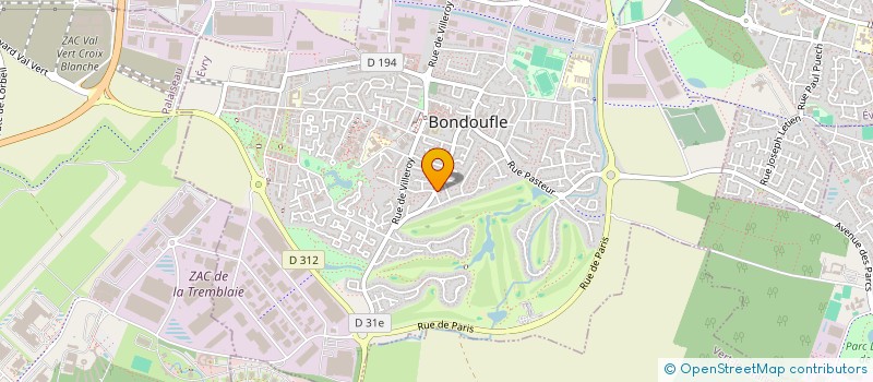 localisation de l'entreprise KLS TRANSPORT EXPRESS  BONDOUFLE