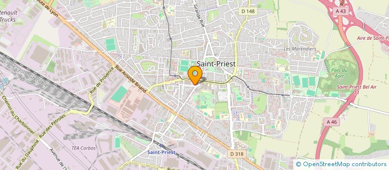 localisation de l'entreprise KLTEC à SAINT-PRIEST