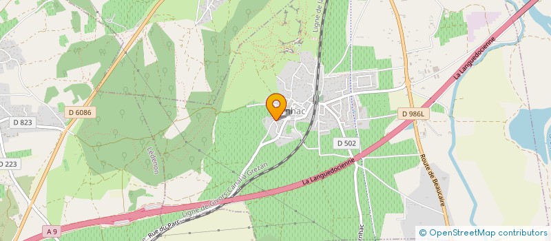 localisation de l'entreprise KLV MATERIELS  POUZILHAC