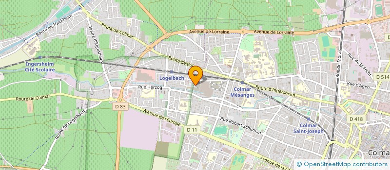 localisation de l'entreprise KLYE  COLMAR