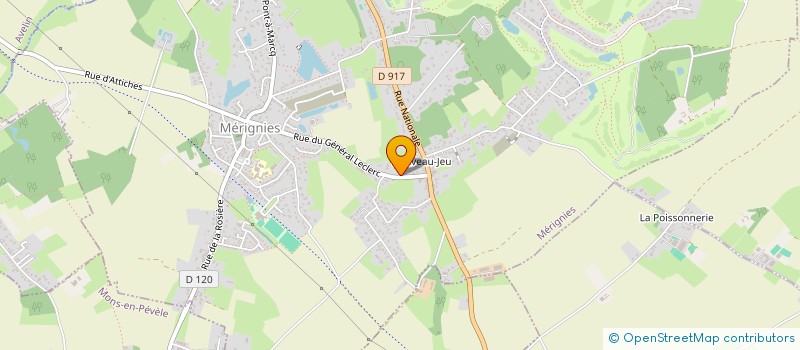 localisation de l'entreprise KLYX  MERIGNIES