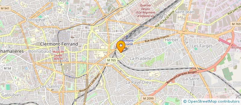 localisation de l'entreprise KM  CLERMONT-FERRAND