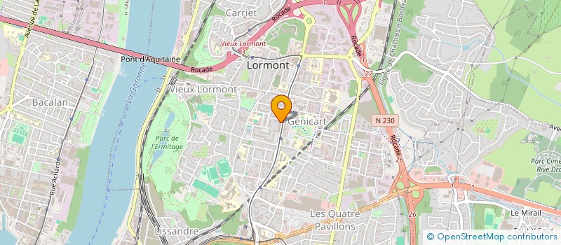 localisation de l'entreprise KM AQUITAINE à LORMONT