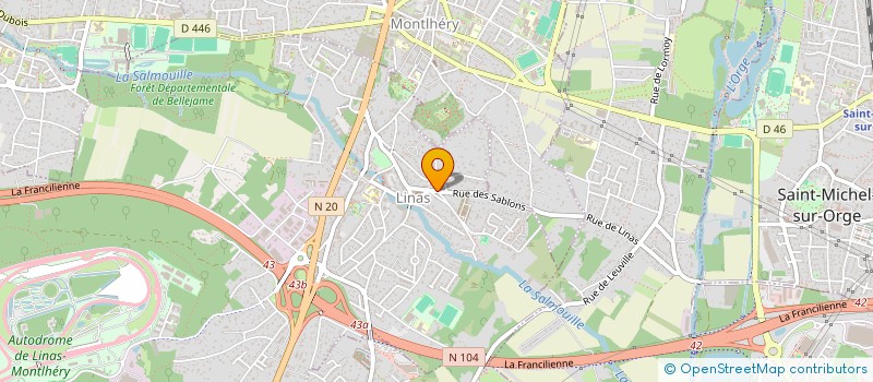 localisation de l'entreprise KM AUTO  LINAS