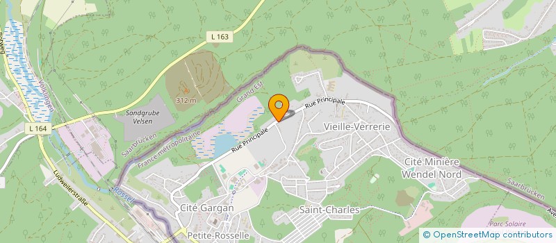 localisation de l'entreprise KM AUTO  PETITE-ROSSELLE