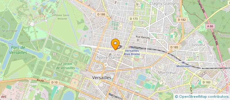 localisation de l'entreprise KM BLUE à VERSAILLES