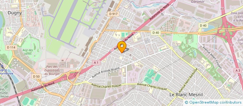 localisation de l'entreprise KM CHAUFFAGE  LE BLANC-MESNIL