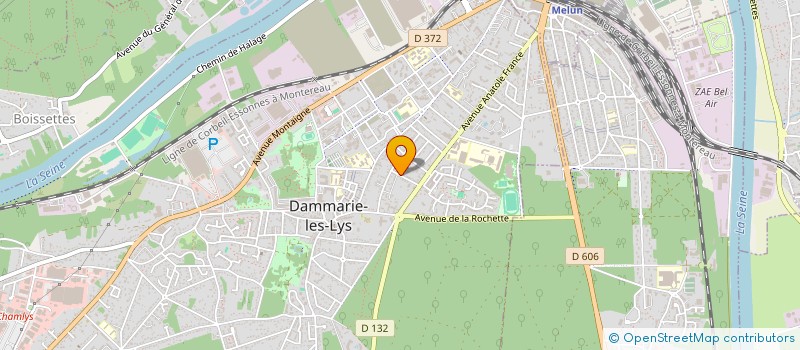 localisation de l'entreprise KM COIFFURE à DAMMARIE-LES-LYS