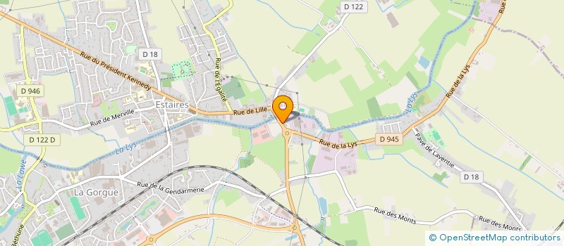 localisation de l'entreprise KM DISTRIBUTION  LA GORGUE