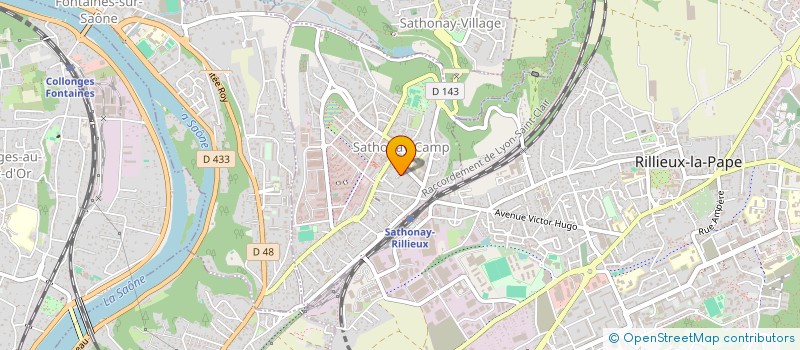 localisation de l'entreprise KM ECOSERVICES  SATHONAY-CAMP