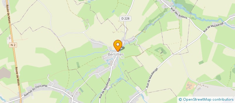 localisation de l'entreprise KM ELEC à BERSILLIES