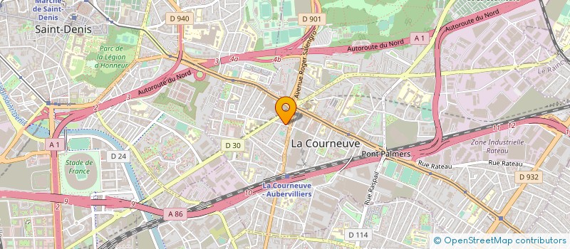 localisation de l'entreprise KM EXOTIQUE à LA COURNEUVE