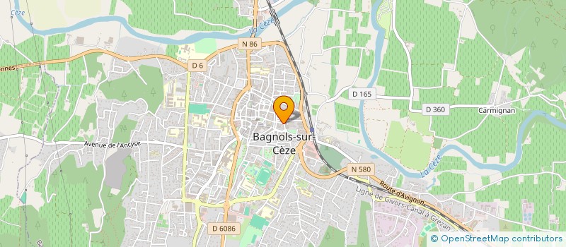 localisation de l'entreprise KM FACADES à BAGNOLS-SUR-CEZE