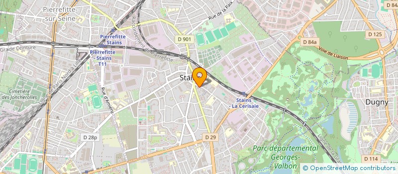 localisation de l'entreprise KM FORMATION à STAINS