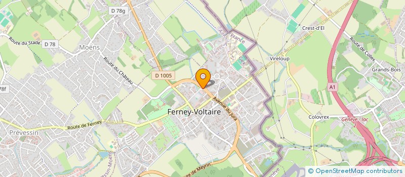 localisation de l'entreprise KM GROUPE à FERNEY-VOLTAIRE