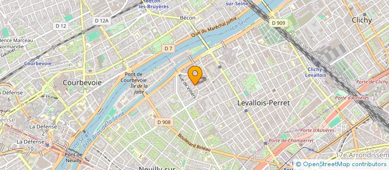 localisation de l'entreprise KM IMMO à LEVALLOIS-PERRET