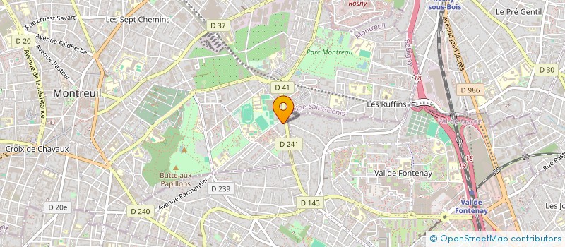 localisation de l'entreprise KM IMMO à MONTREUIL