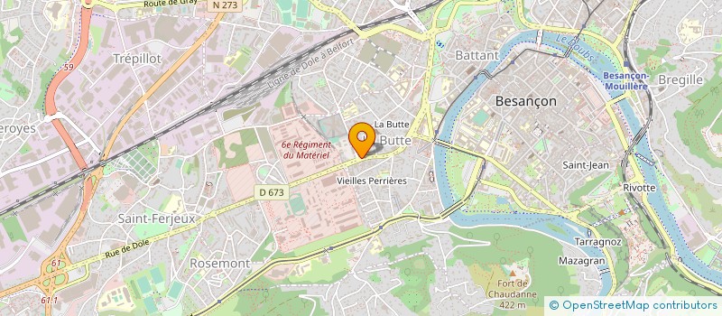 localisation de l'entreprise KM INDUSTRIES à BESANCON