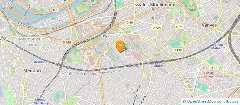 localisation de l'entreprise KM INVEST à ISSY-LES-MOULINEAUX