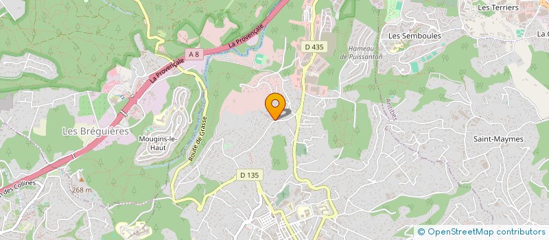 localisation de l'entreprise KM INVEST  VALLAURIS