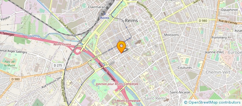 localisation de l'entreprise KM INVESTISSEMENT à REIMS