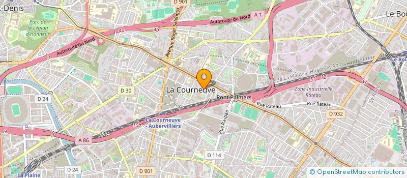 localisation de l'entreprise KM NETT à LA COURNEUVE