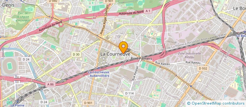 localisation de l'entreprise KM NETTOYAGE à LA COURNEUVE