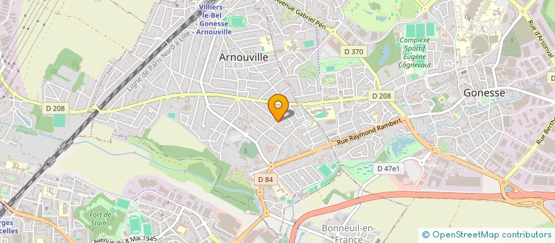 localisation de l'entreprise KM OPTIC à ARNOUVILLE